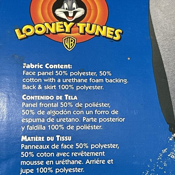 Vintage 1998 Tweety Bird Car Seat Cover Looney Tunes 1 Piece Gray Saddleman New - Picture 8 of 9